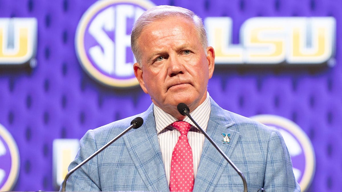 Brian Kelly with LSU