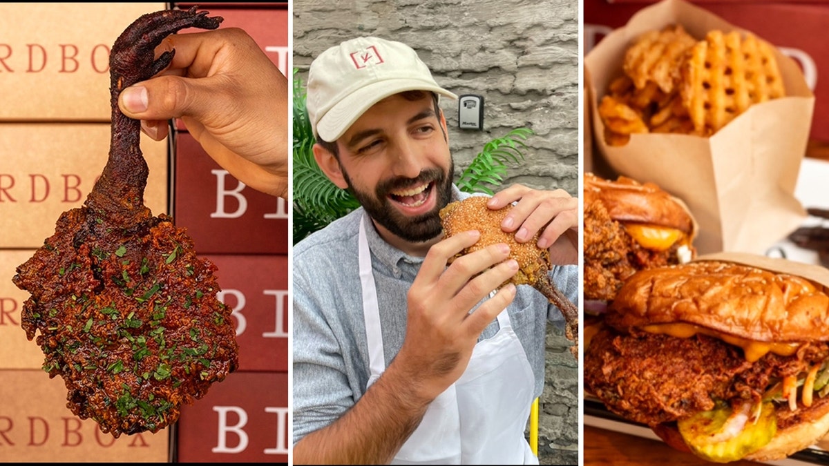 Bocadillo de pollo con garra en Birdbox miniatura