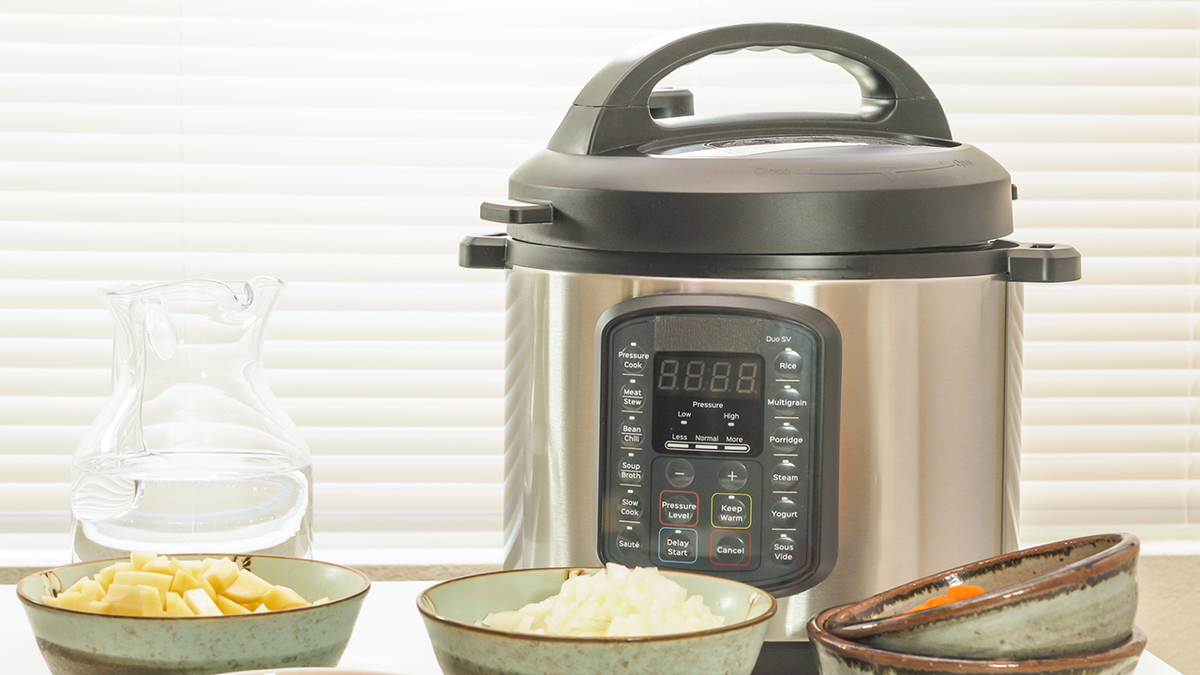 A pressure cooker can help cut cooking time in half. 