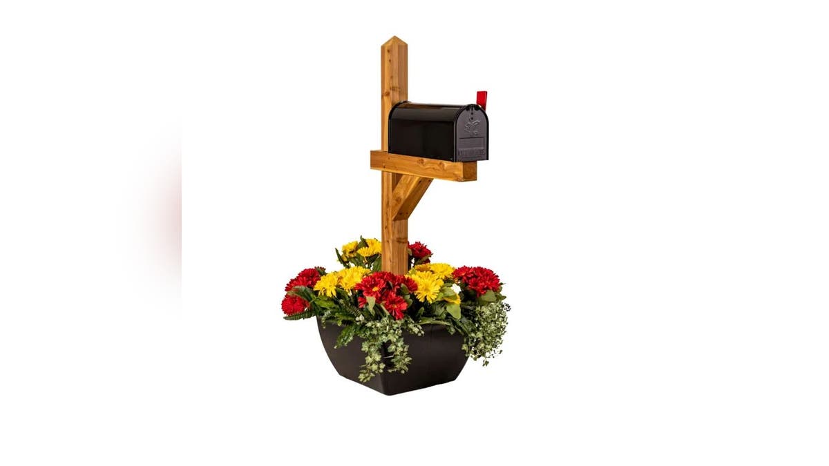 Add a flower garden to your mailbox for a transformative effect.