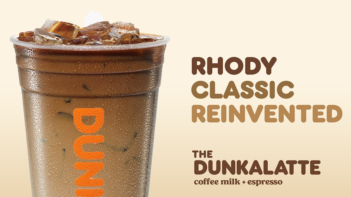 Coffee beverage  dunkalatte ad.