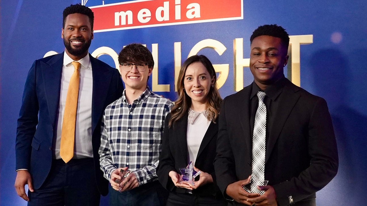 Lawrence Jones with Rising Stars Spotlight Awards recipients