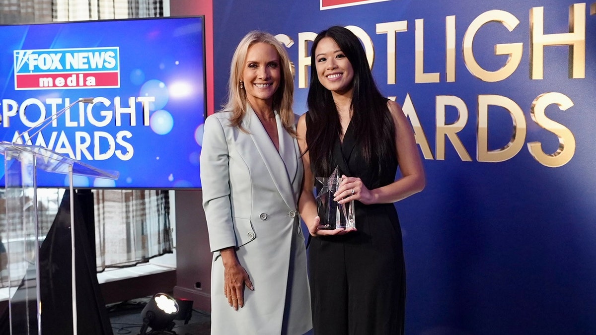 Dana Perino and Vivian Leung at the FOX News Media Spotlight Awards celebration