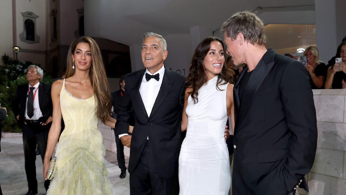 George Clooney, Amal Clooney, Ines de Ramon, Brad Pitt di karpet merah