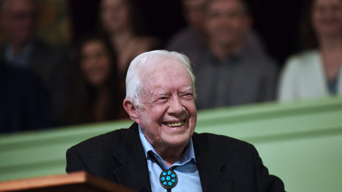 Jimmy Carter sonríe