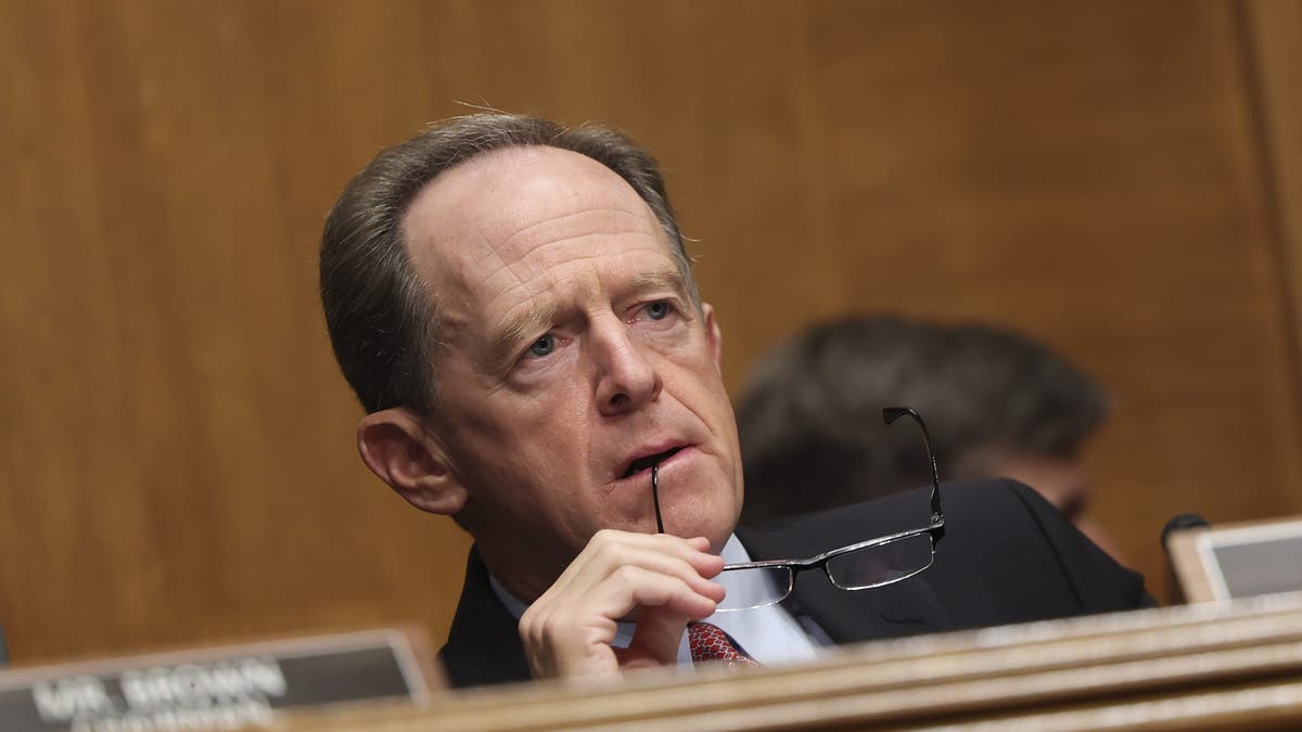 Senator Pat Toomey sits