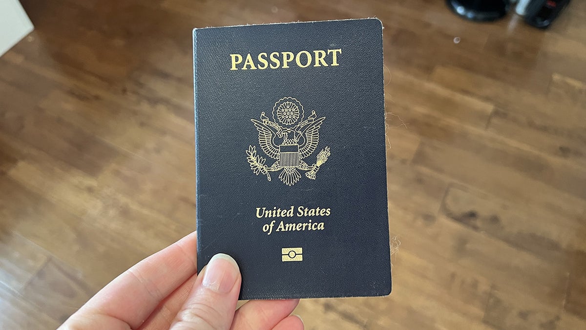 American passport left hand