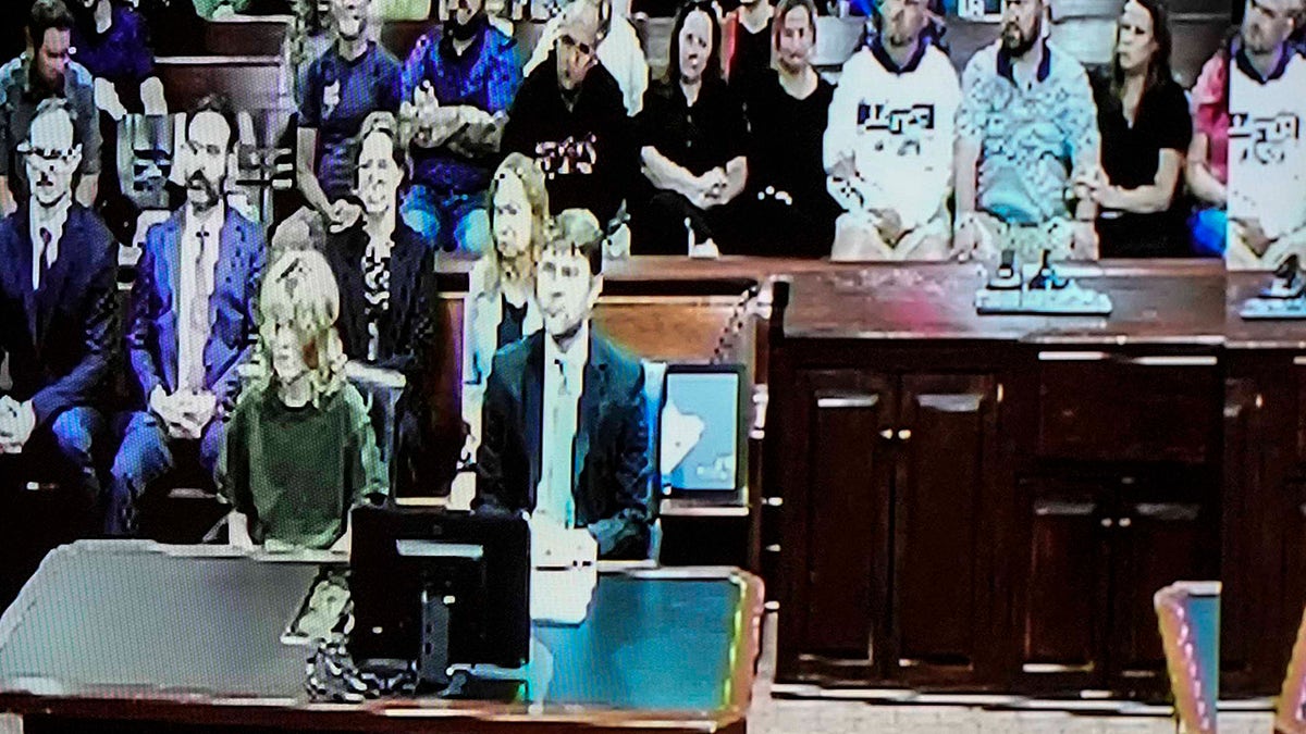 Courtroom image of the shooter