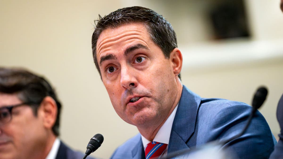 Ohio Secretary of State Frank LaRose speaks during a House Administration Committee proceeding  successful  the Longworth House Office Building astatine  the U.S. Capitol connected  Sept. 11, 2024, successful  Washington, D.C.