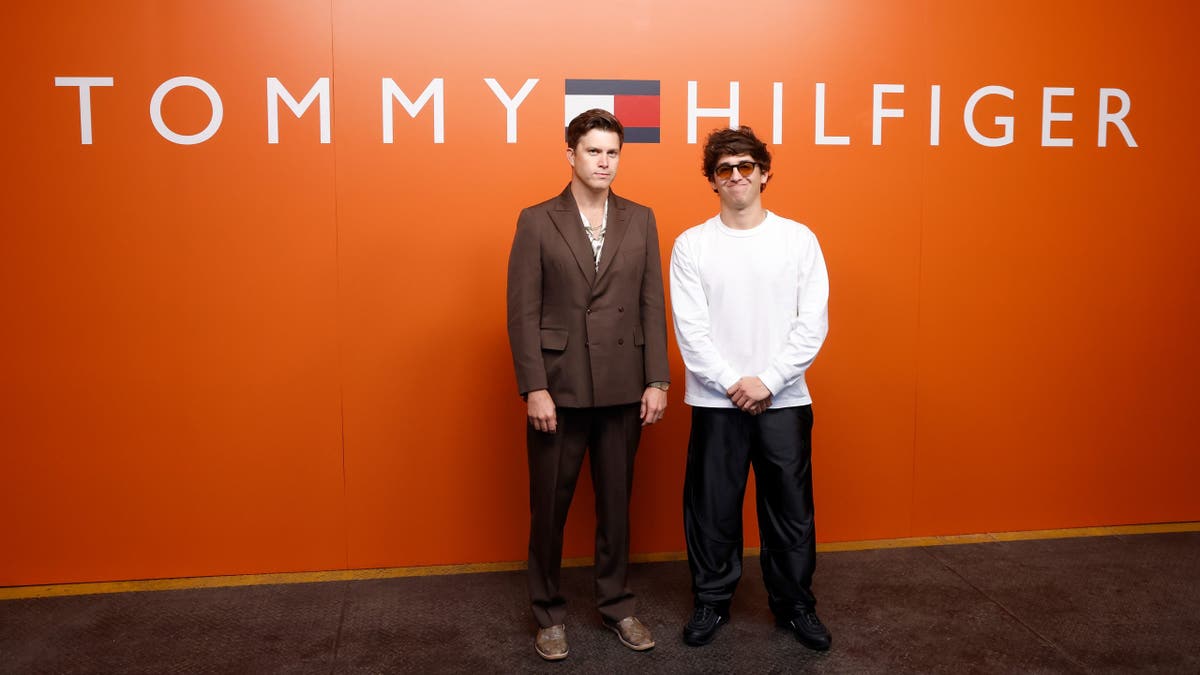 colin jost and pete davidson on tommy hilfiger red carpet