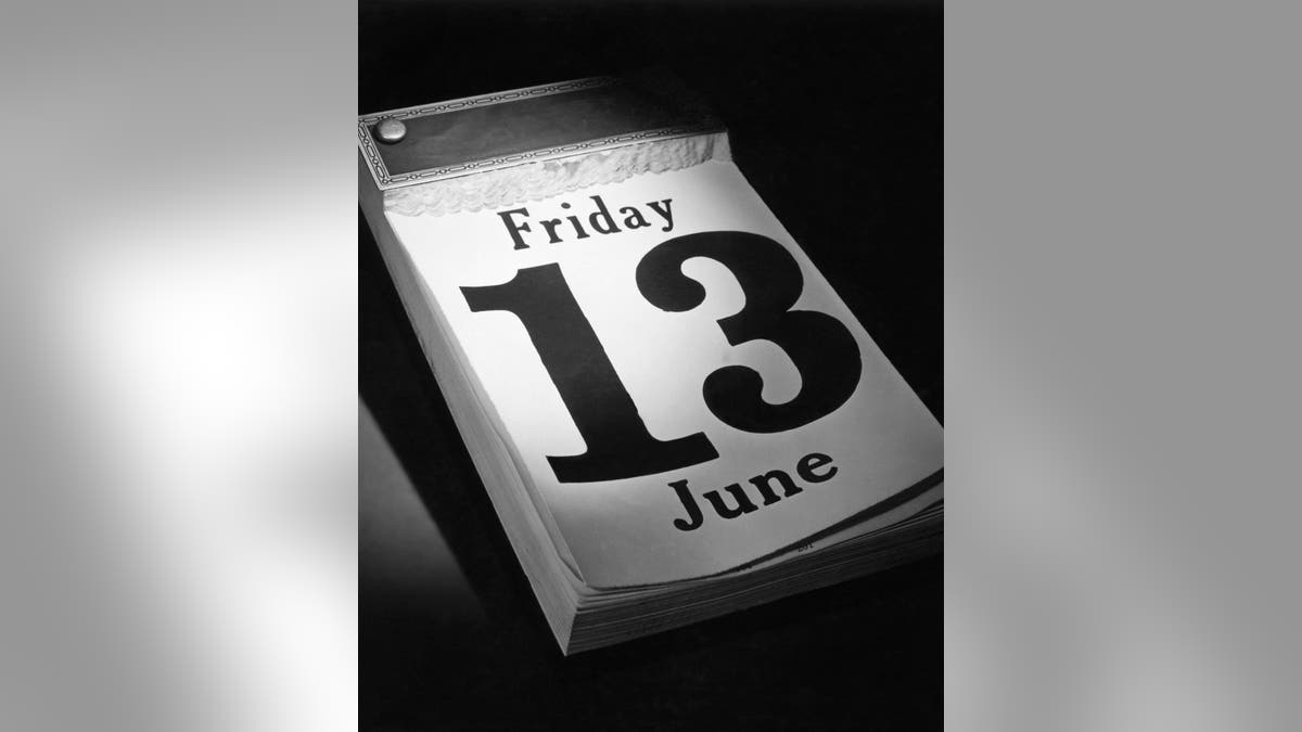 Friday the 13th on calendar