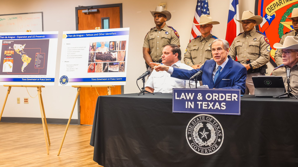 Texas Governor Greg Abbott at press conference