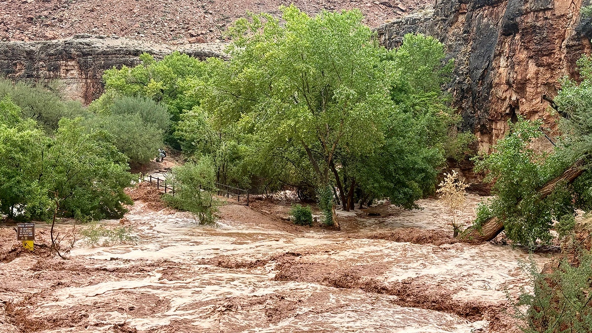 inundación repentina en el Parque Nacional del Gran Cañón