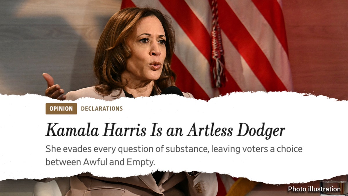 Kamala Harris y un titular de opinión del WSJ