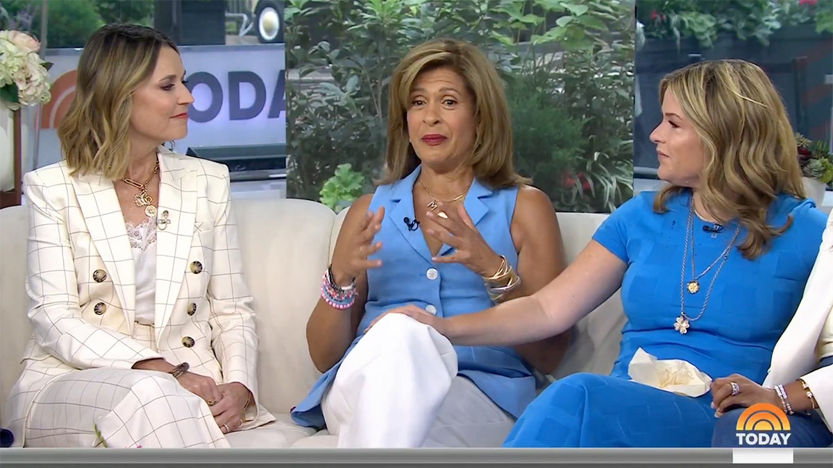 NBC’s "Today" crew gathered on the on-set couch as Hoda Kotb said she would walk away from the program. 