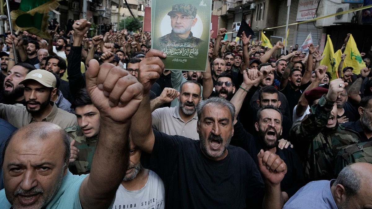 Funeral de Ibrahim Akil en el Líbano