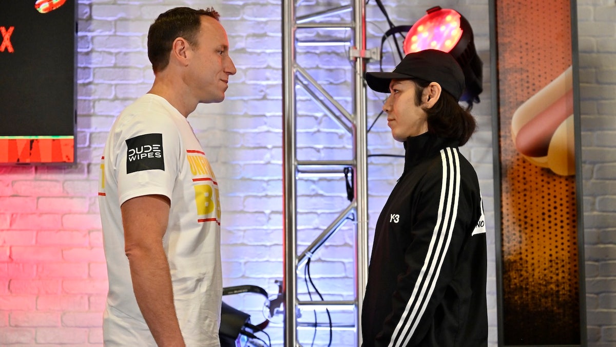 Joey Chestnut and Takeru Kobayashi