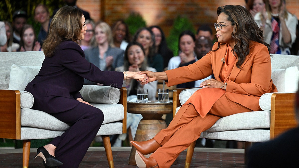 Kamala Harris and Oprah Winfrey