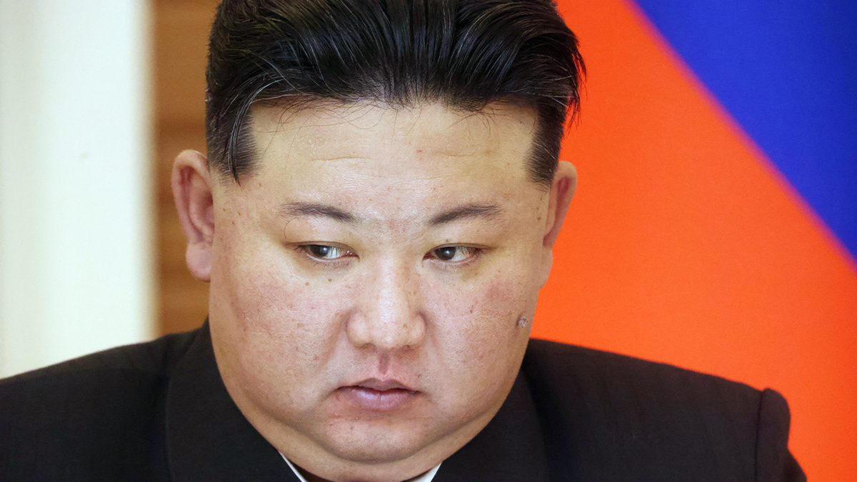 Kim Jong Un frowning