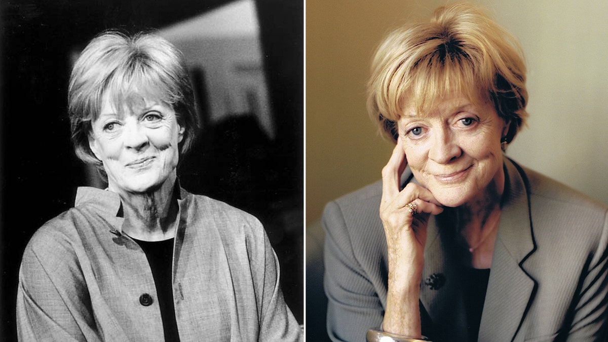 Maggie Smith berpose untuk foto