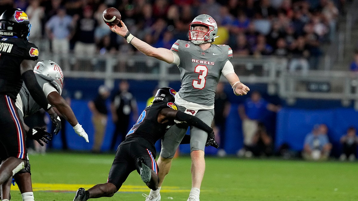 Matthew Sluka scores when he throws