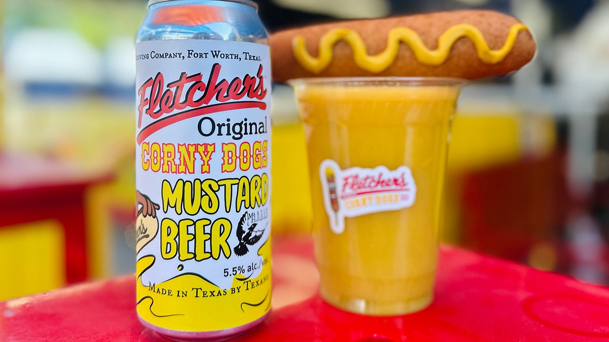 Fletcher's Original Corny Dogs mustard beer