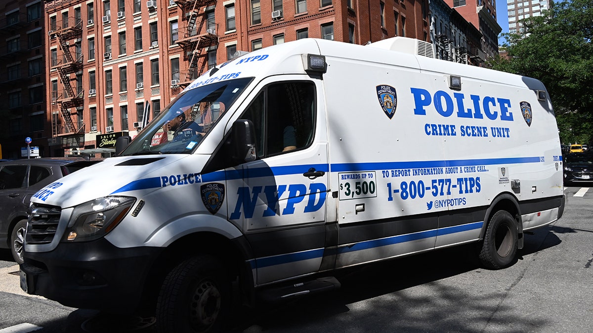 NYPD police car on the street