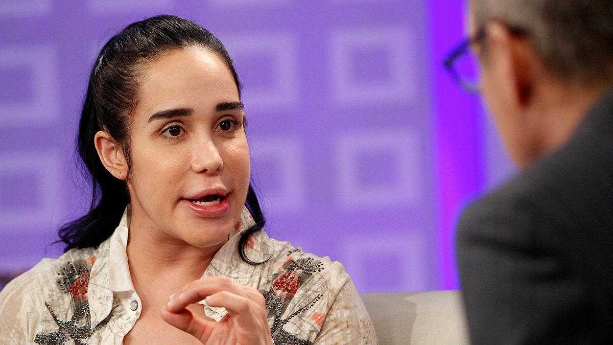 Primer plano de Nadya Suleman hablando