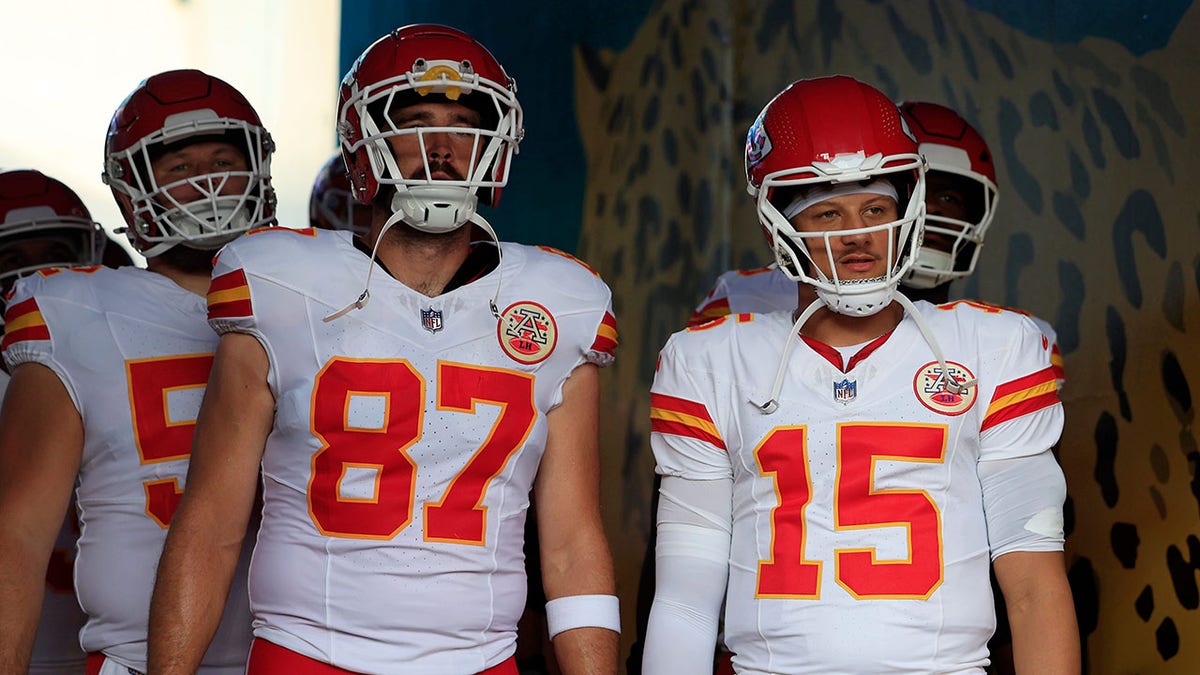 Travis Kelce y Patrick Mahomes