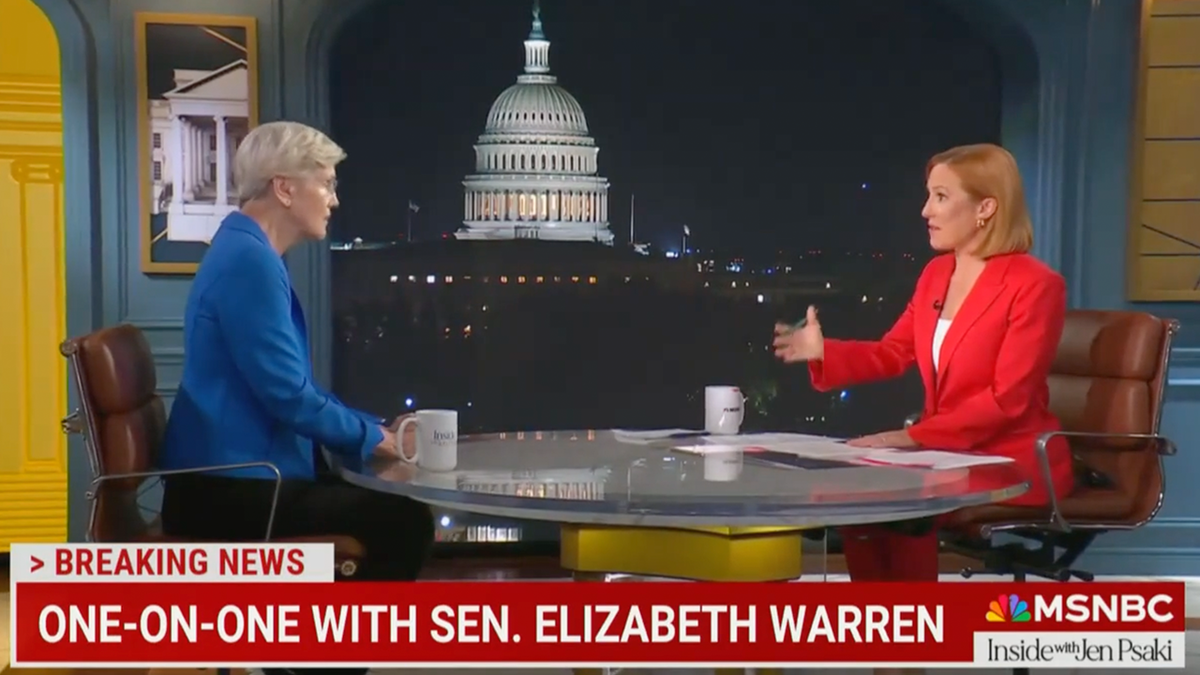 Psaki e Warren na MSNBC