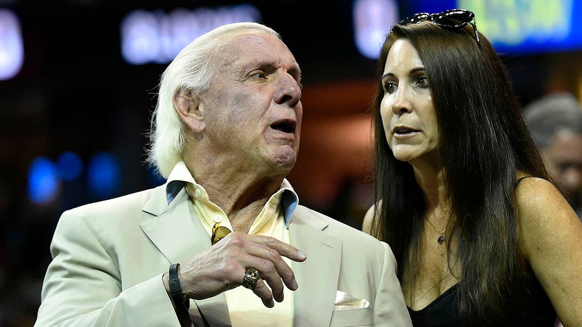 Ric Flair y su entonces esposa