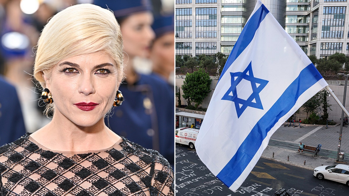 Selma Blair y la bandera de Israel