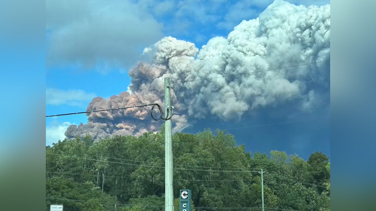 Primer plano de nubes de humo