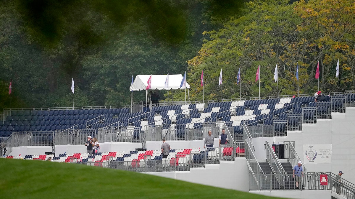 Empty seats at the Solheim Cup