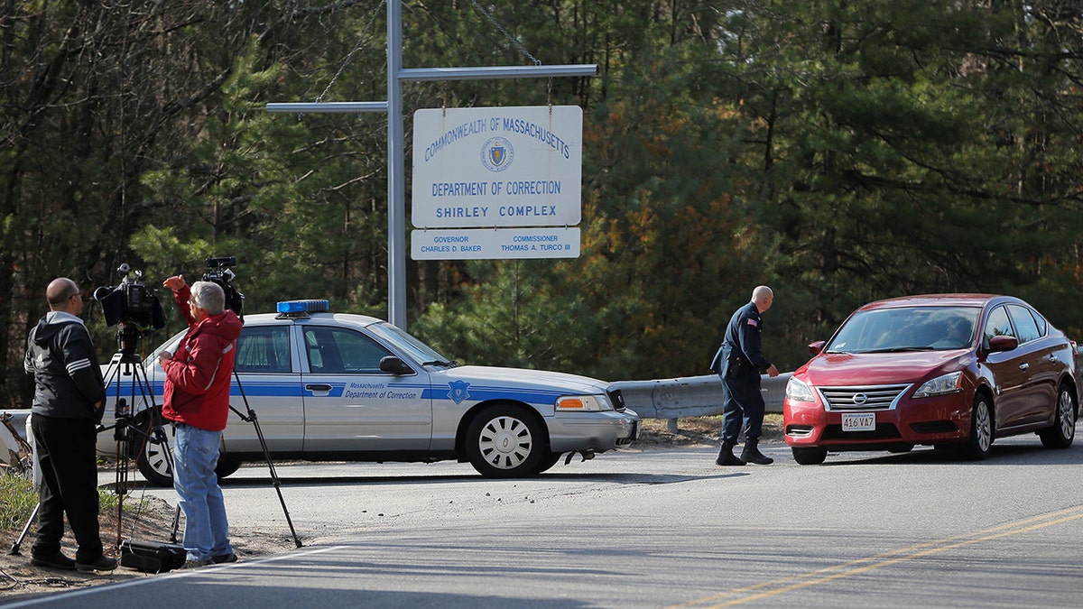 Media outside Souza-Baranowski Correctional Facility