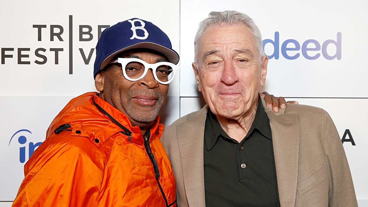 Robert De Niro y Spike Lee en un acto