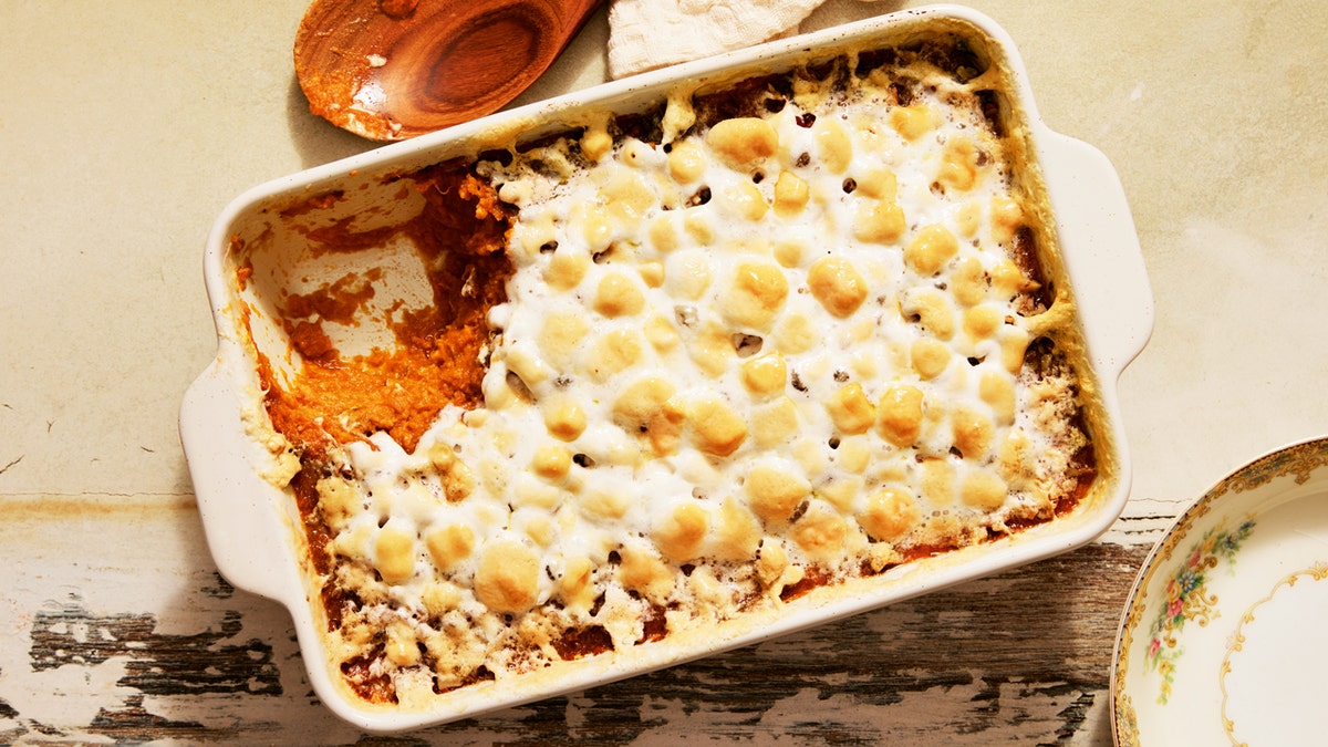 This sweet potato casserole is featured in "Good Lookin' Cookin'" by country music legend Dolly Parton and sister Rachel Parton George.