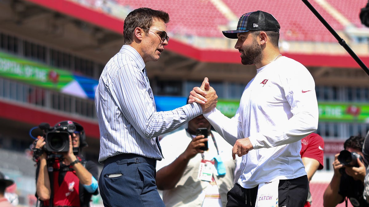 Tom Brady y Baker Mayfield