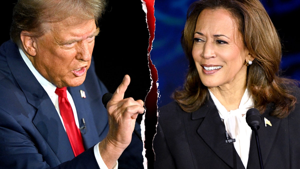 Donald Trump and Kamala Harris