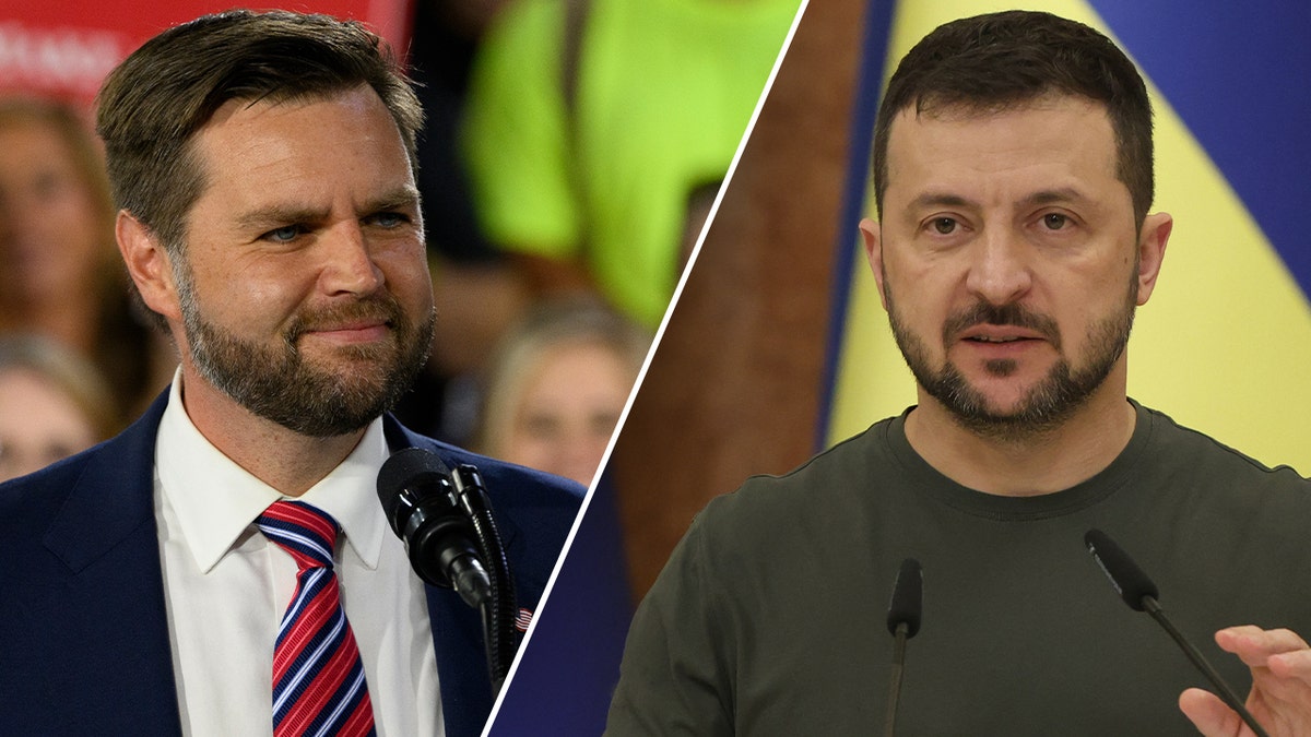 Vance and Zelenskyy split image