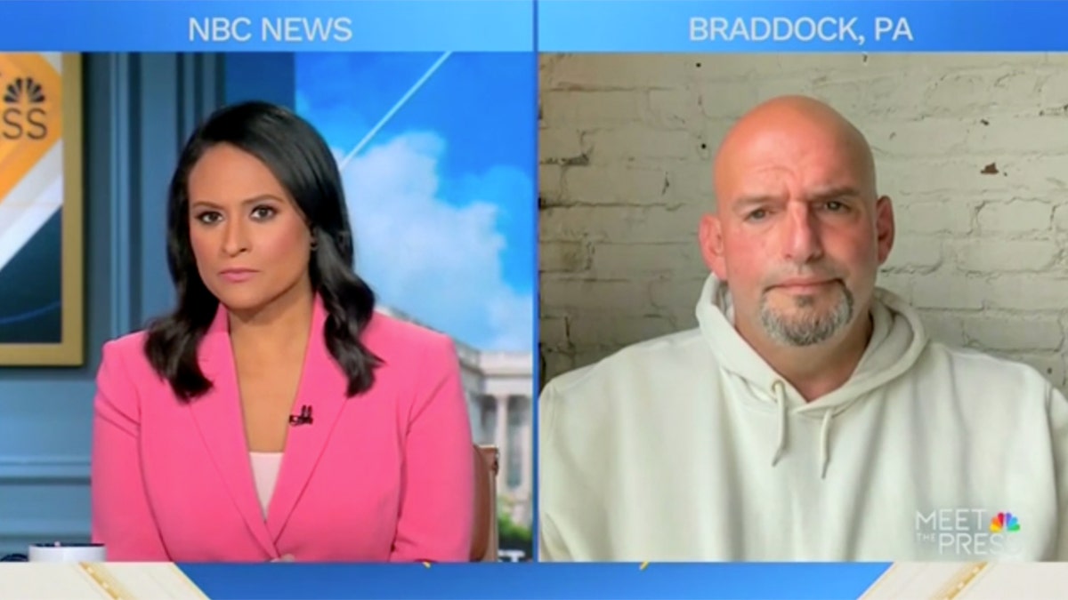 El Senador Fetterman en "Meet the Press" de la NBC