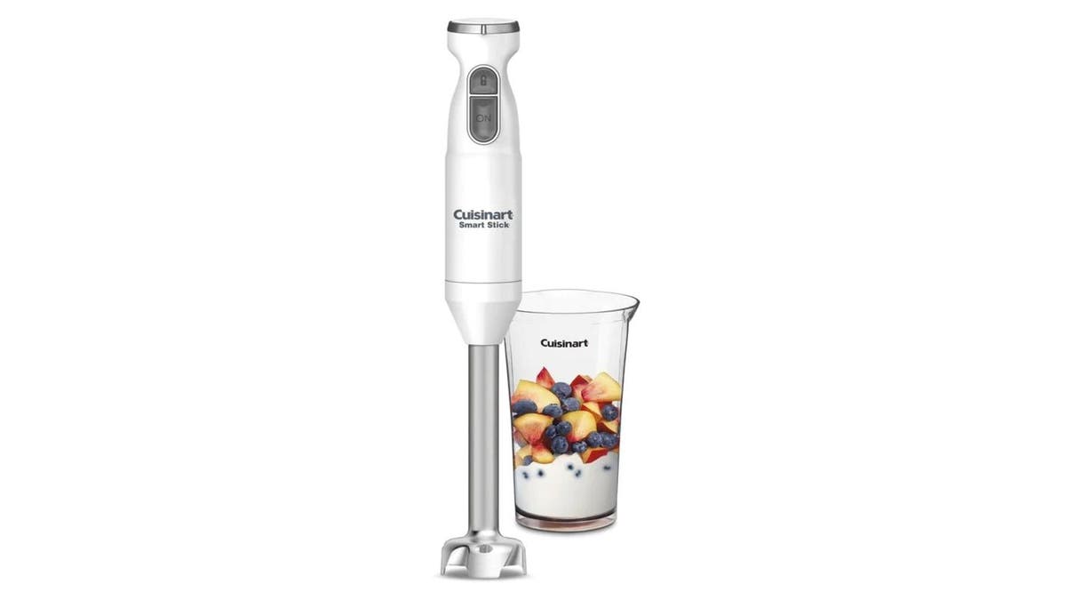 Make easy work of soup with a handheld blender.