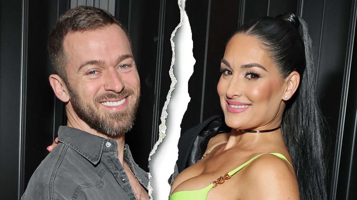 Nikki Bella y Artem Chigvintsev en Bailando con las estrellas.