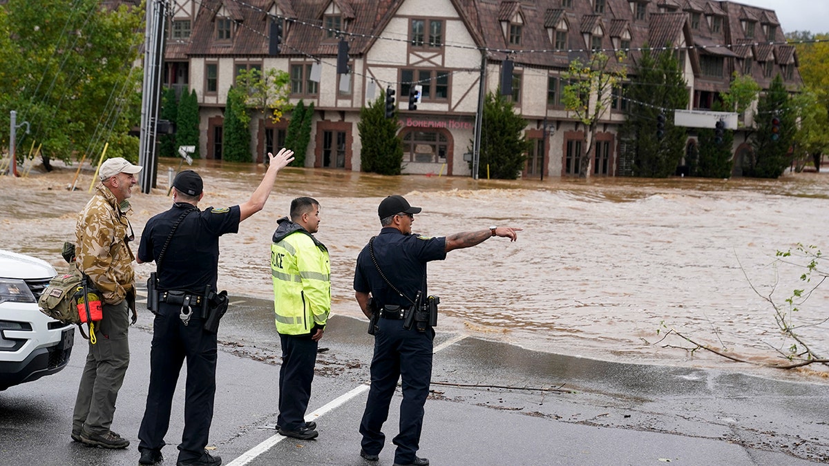 Floodwaters are rising in Asheville