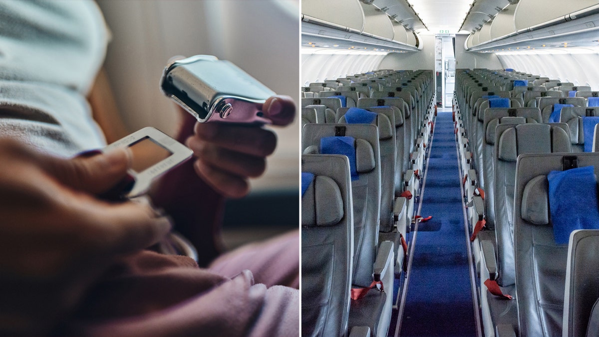 asiento orientado hacia atrás en una aerolínea separada