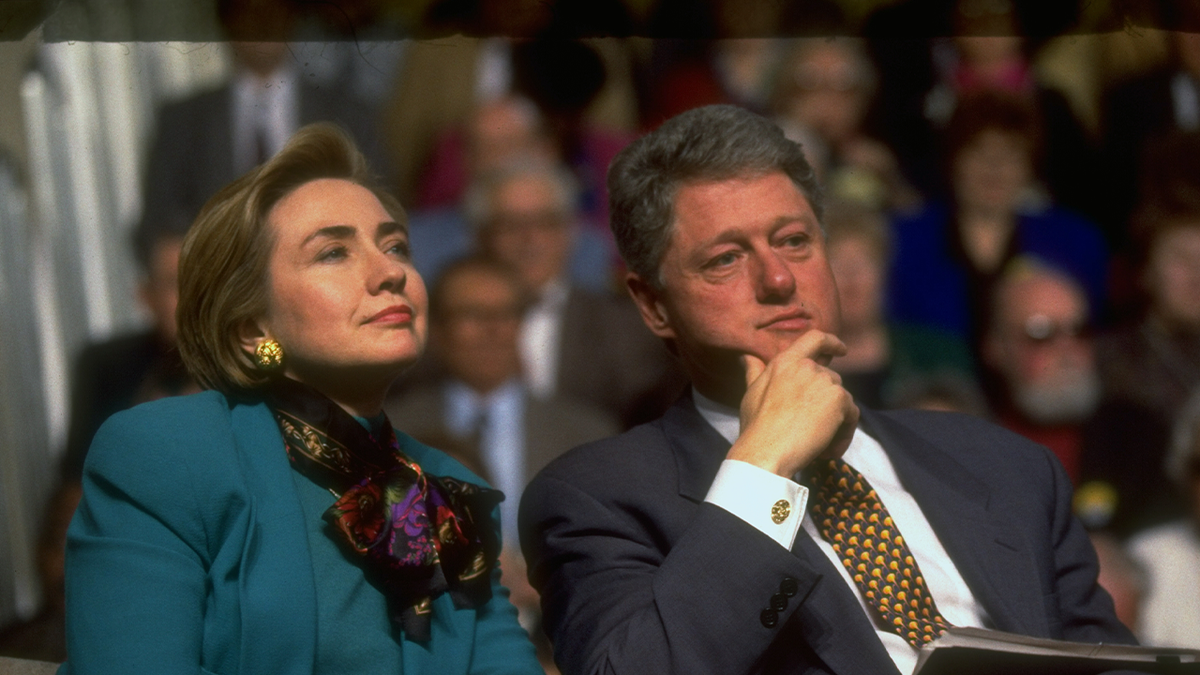 Bill y Hillary Clinton en los años 90