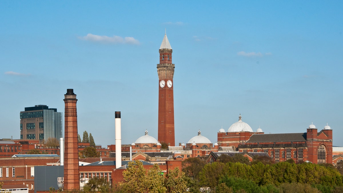 The skyline of the University of Birmingham 