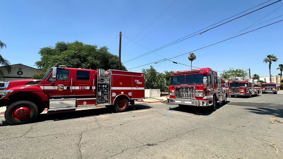 Camiones del Departamento de Bomberos del Condado de Riverside