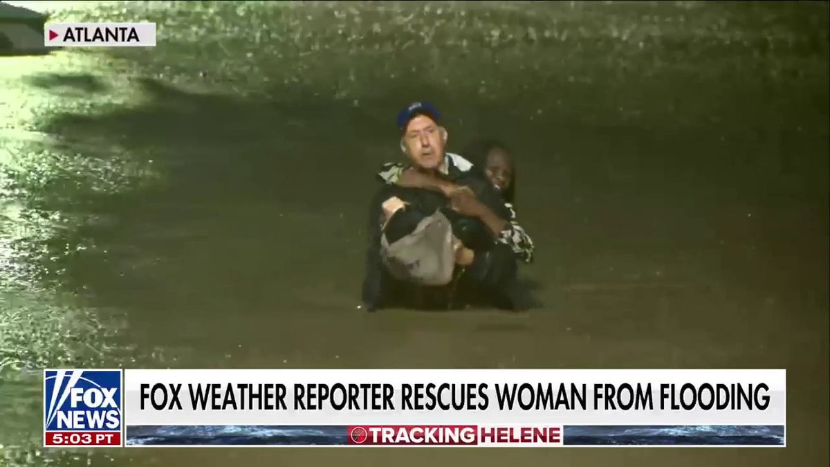 Reporter rescues woman