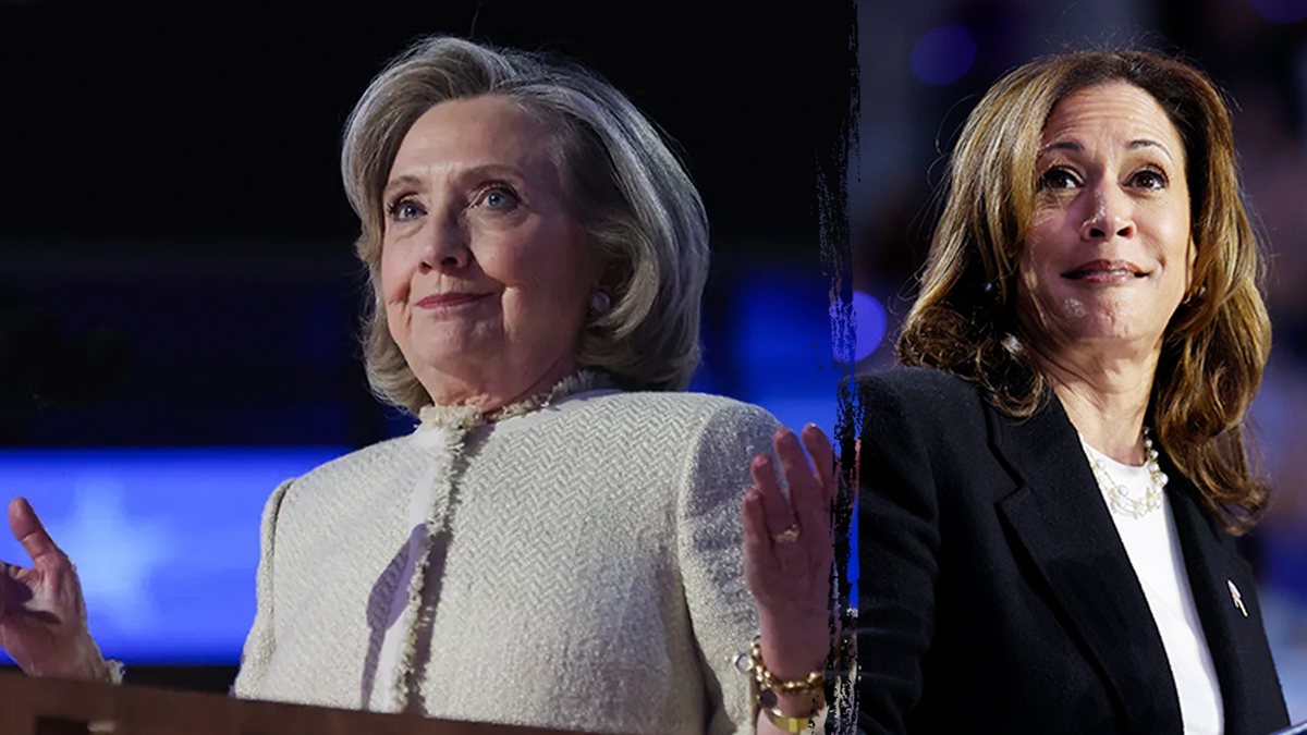 Montaje Hillary Clinton y Kamala Harris